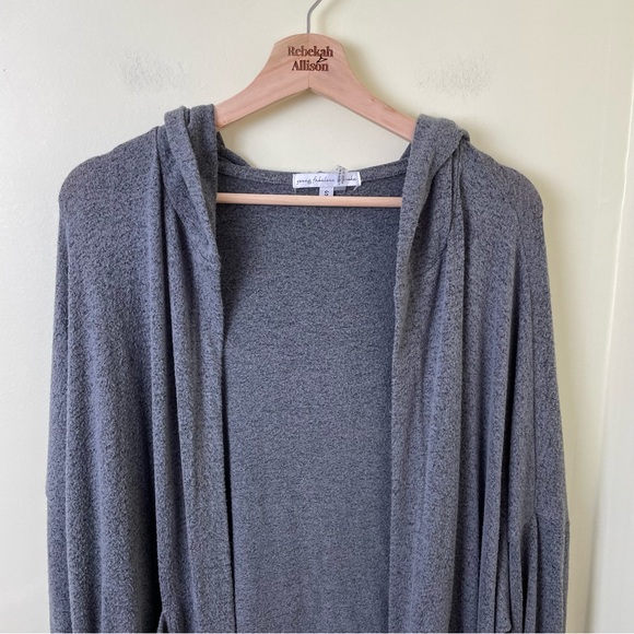 Young Fabulous & Broke Soft Gray Cardigan Sweater SZ Small - Picture 14 of 14